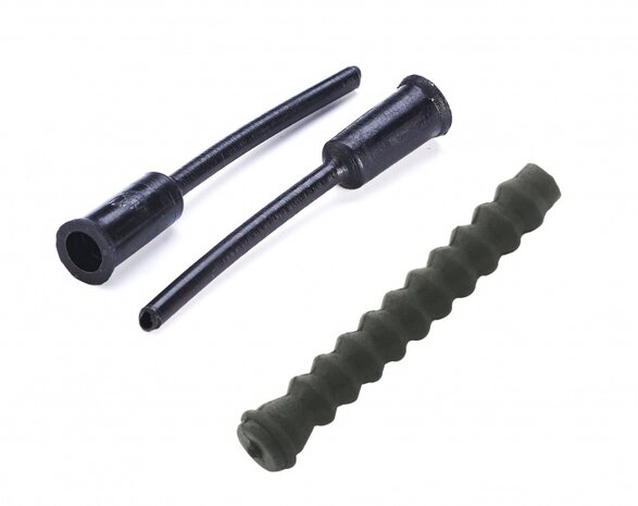 kabelhoedje tip + rubber balg zwart 25 stuks