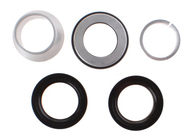 balhoofdstel zonder onderconus Ahead 1 1/8&quot; zilver/zwart