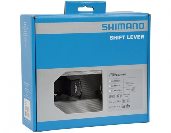 duimversteller-set Deore M6000 10S zwart