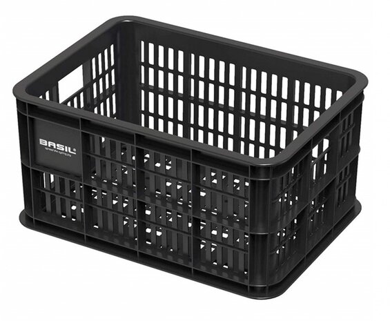 fietskrat kunststof 17,5 liter zwart - 21055