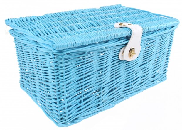bakkersmand 42 x 28 x 21 cm 25 liter blauw