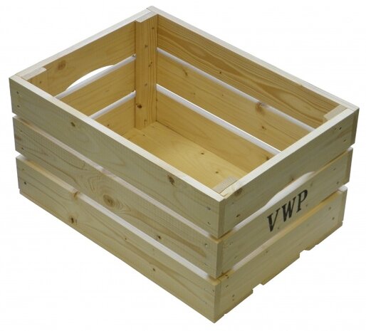 fietskrat hout naturel 40 liter