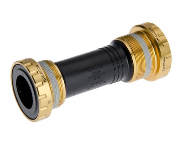bottom bracket Saint SM-BB80 83 mm zwart/goud