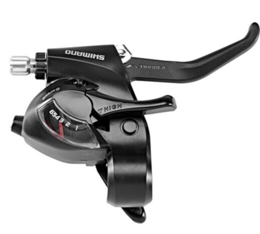 remgreepversteller St-EF41 6S rechts V-Brake zwart