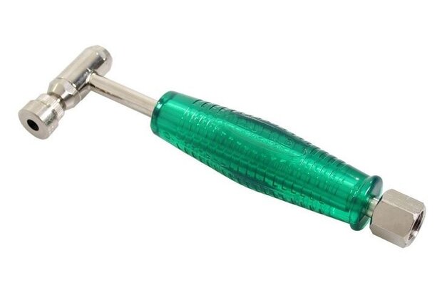 compressienippel AV/DV/FC 22 cm staal groen