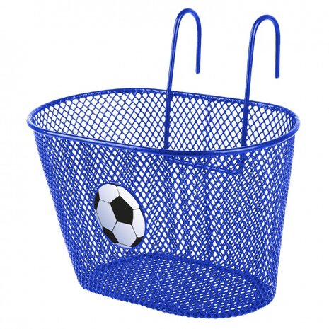 fietsmand 5 liter voetbal blauw