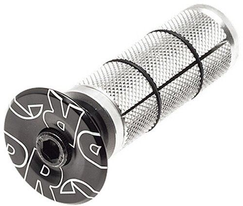 balhoofdplug 1 1/8 inch 50 mm zwart/zilver