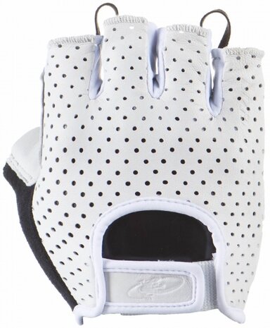 fietshandschoenen Aramus Classic wit maat 8