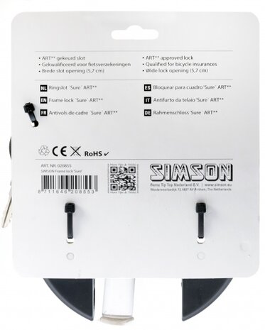 ringslot Sure ART-2 zwart