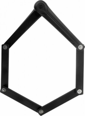 vouwslot Fold 100 cm met houder zwart