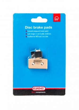 schijfremblok Avid DB1/DB3 goud 2 stuks