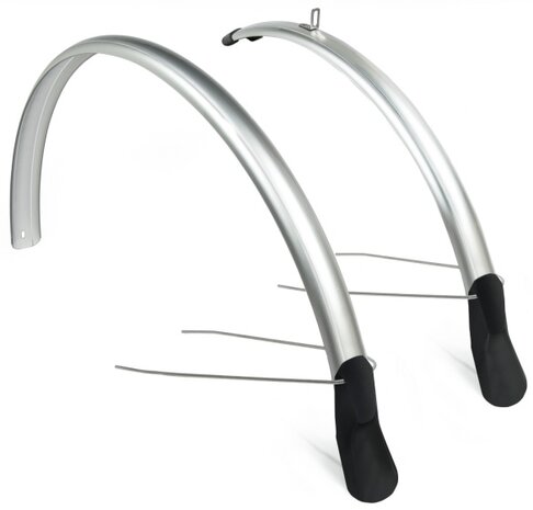 spatbordenset Scatto 26-28 inch 51 mm zilver