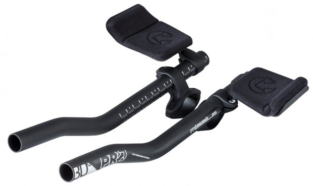 opzetstuur Missile S-bend Clip-on 31,8 / 347 mm zwart