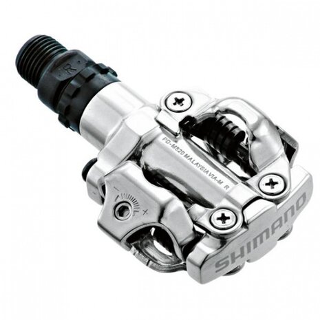 pedalen PD-M520 SPD zilver set