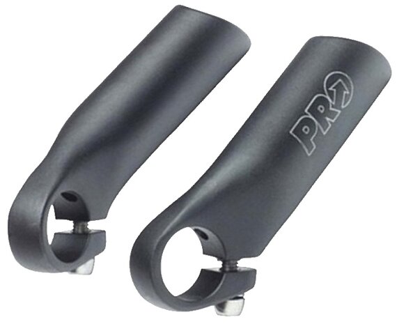 bar ends Anatomic 80 mm zwart per paar