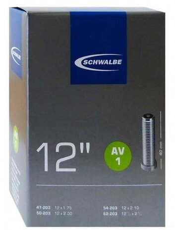 Binnenband 12 x 1.75/2.10 (47/62-203) AV 40 mm