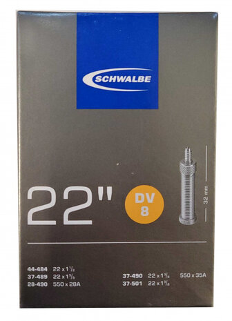 binnenband DV8 22 x 1 3/8 (28/44-489/484) DV 32 mm
