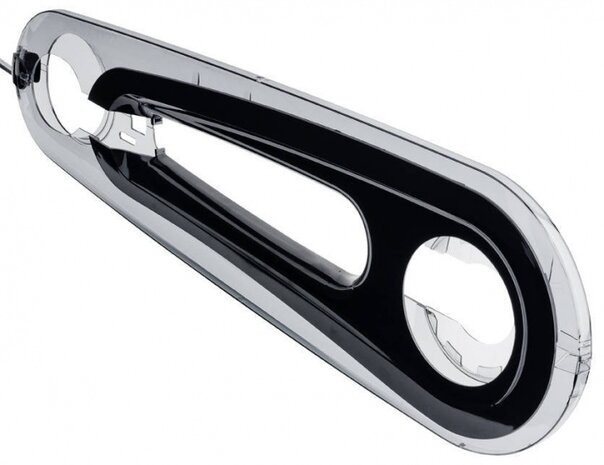 kettingkast 28 inch multi-open 63,5 x 19,5 cm smoke zwart