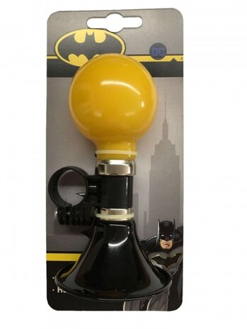 fietstoeter Batman 15 cm geel/zwart