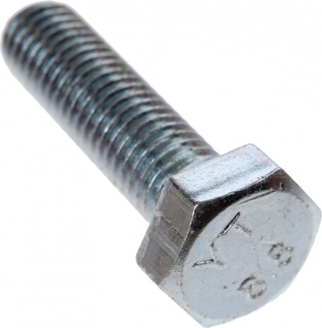 zeskantbout M6 x 45 mm staal verzinkt per 25 stuks