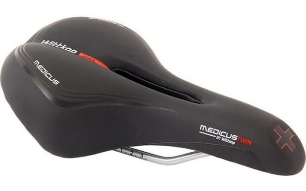 zadel Medicus 1.0 Twin 17 x 28 cm zwart