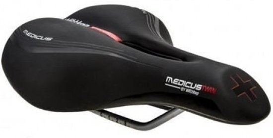 zadel Medicus 2.0 Twin dames 18 x 25 cm zwart