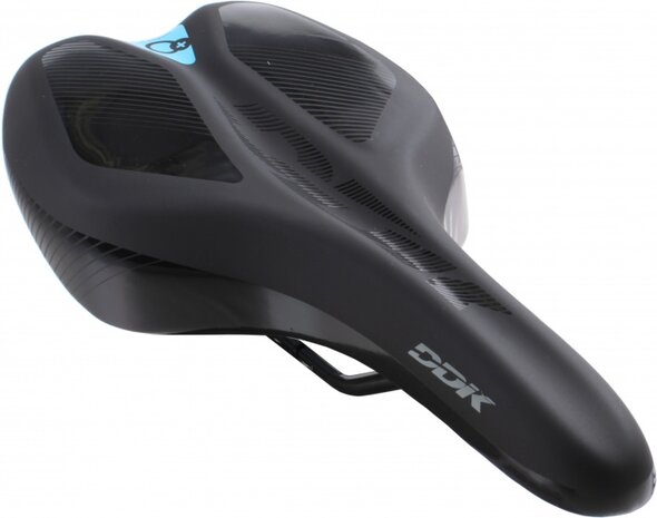zadel Comfort Plus heren 160 mm zwart