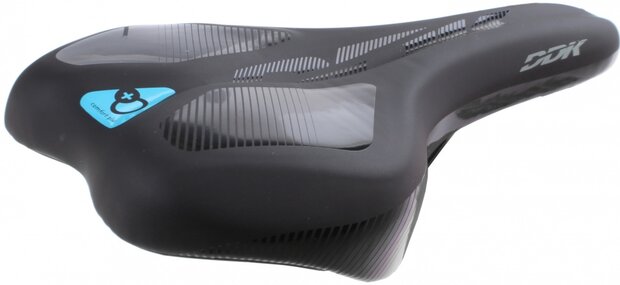 zadel Comfort Plus heren 160 mm zwart