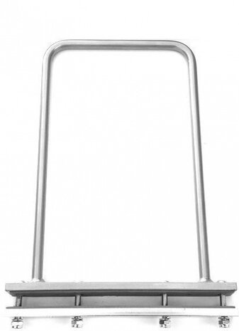 tasbeugel bagagedrager staal 25 cm zilver