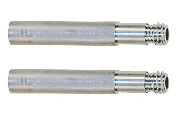 ventielverlenger FV 40 mm aluminium zilver 2 stuks