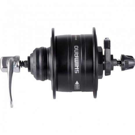 naafdynamo DH-3D37 centerlock 133 mm 36G zwart