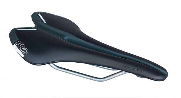 zadel Falcon Flow CrMo heren 142 mm zwart