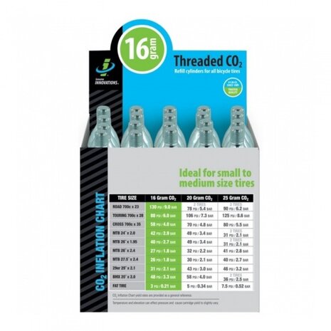 Co2-patronen 16 gram 20 stuks