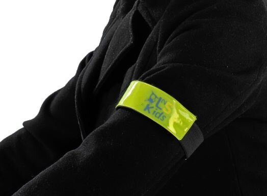 reflecterende armband Brassard junior geel 11 cm