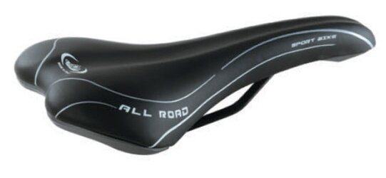 zadel All Road 275 x 135 mm unisex zwart