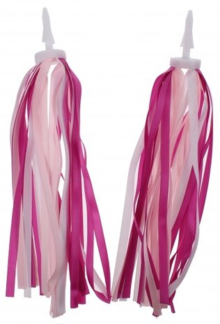 Fraaie Franje stuurslingers 26 cm roze