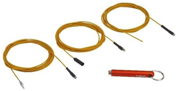 gereedschap framedoorvoer 7,5 cm oranje 4-delig