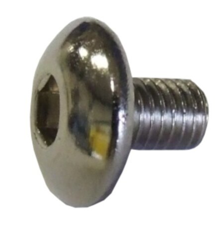 inbusbout M5 x 8 mm RVS chroom per stuk