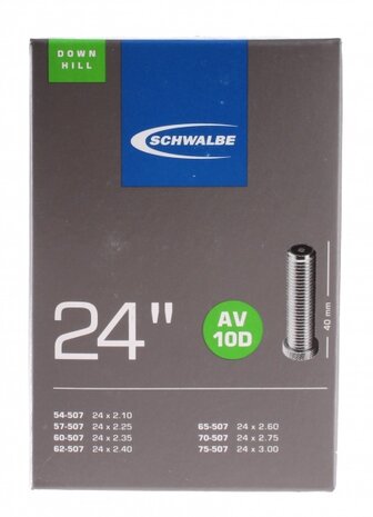 binnenband 24 x 2.10-3.00 (54/75-507) AV 40 mm