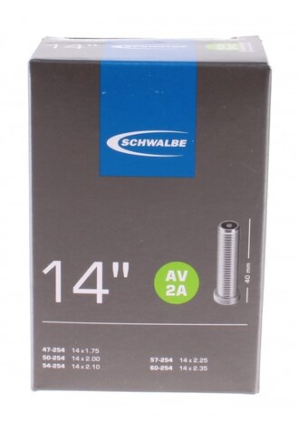binnenband AV2A 14 x 1.75-2.35 (47/60-254) 40 mm