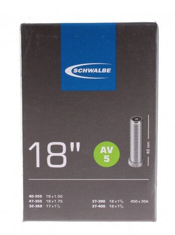 binnenband AV5 18 inch (40/47-355) AV 40 mm