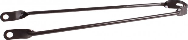 spatbordstang 28 inch staal metallic donkerbruin per stuk
