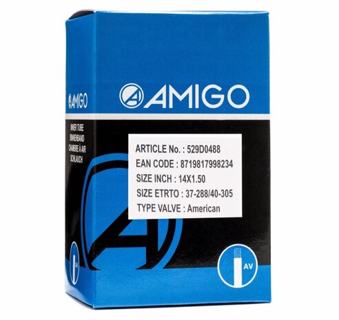 Binnenband 14 x 1.50 (37/40-288/305) AV 48 mm