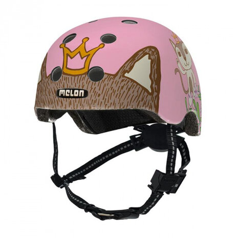 fietshelm Toddler Robin &amp; Miez junior roze mt 44-50 cm
