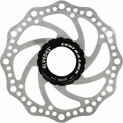 remschijf SC14 140 mm 6 gaats RVS zilver