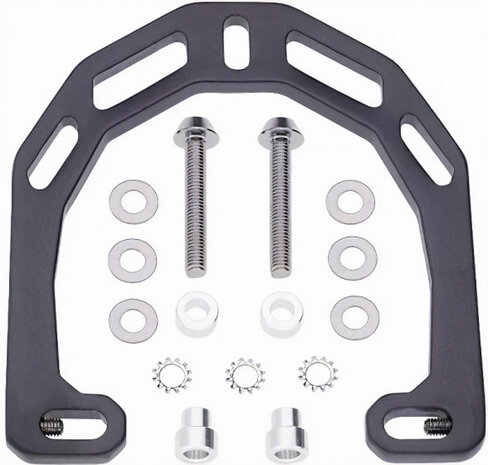 brakebooster Aero TX3 staal/aluminium zwart