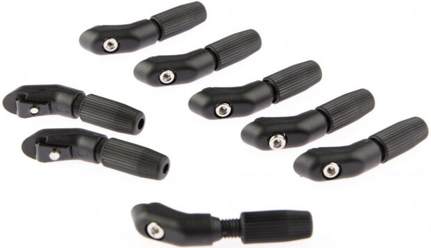 bevestiging spatbordstang 3,2 mm zwart 8 stuks