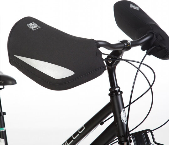 fietsmof City neopreen zwart one-size 2 stuks