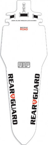 spatbord RearGuard Road 23 cm wit