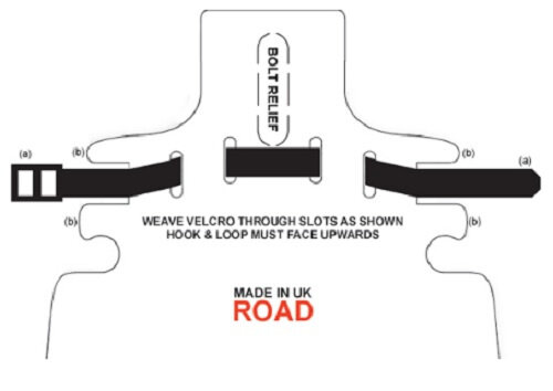 spatbord RearGuard Road 23 cm wit